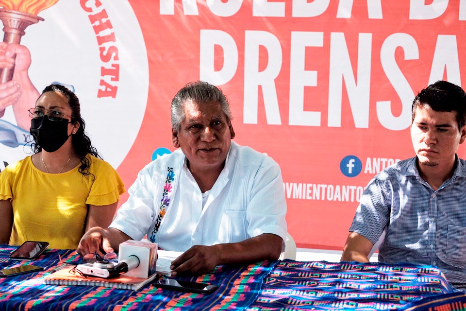 ANTORCHA CAMPESINA SUSPENDE MOVILIZACIONES EN QUINTANA ROO AL ACORDAR NEGOCIACIONES CON EL GOBIERNO;  DIRIGENTES HACEN ANUNCIO.