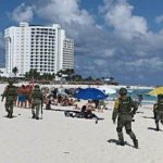 MANTIENEN FUERTE OPERATIVO DE SEGURIDAD EN PLAYAS DE LA ZONA HOTELERA DE CANCÚN