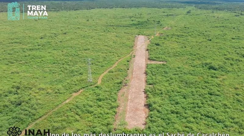 LAS OBRAS DEL TREN MAYA DEJAN AL DESCUBIERTO UN CAMINÓ DE SACBÉ DE 31 KILÓMETROS.