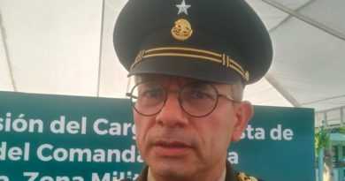 NUEVO COMANDANTE DE LA XXXIV ZONA MILITAR MANTENDRÁ COMBATE A LA DELINCUENCIA.