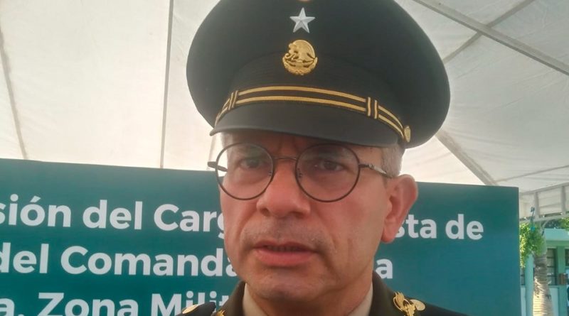 NUEVO COMANDANTE DE LA XXXIV ZONA MILITAR MANTENDRÁ COMBATE A LA DELINCUENCIA.