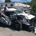 Aparatosa volcadura por las pésimas condiciones del bulevar Colosio