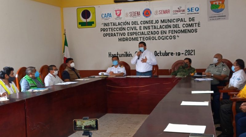 AYUNTAMIENTO DE LÁZARO CÁRDENAS INSTALA CONSEJO MUNICIPAL DE PROTECCIÓN CIVIL.