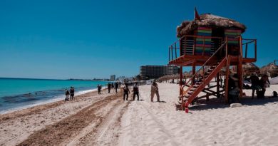 SECRETARÍA DE MARINA ADVIERTE NIVEL DE ALERTA BAJO DE SARGAZO EN PLAYAS DE QUINTANA ROO.