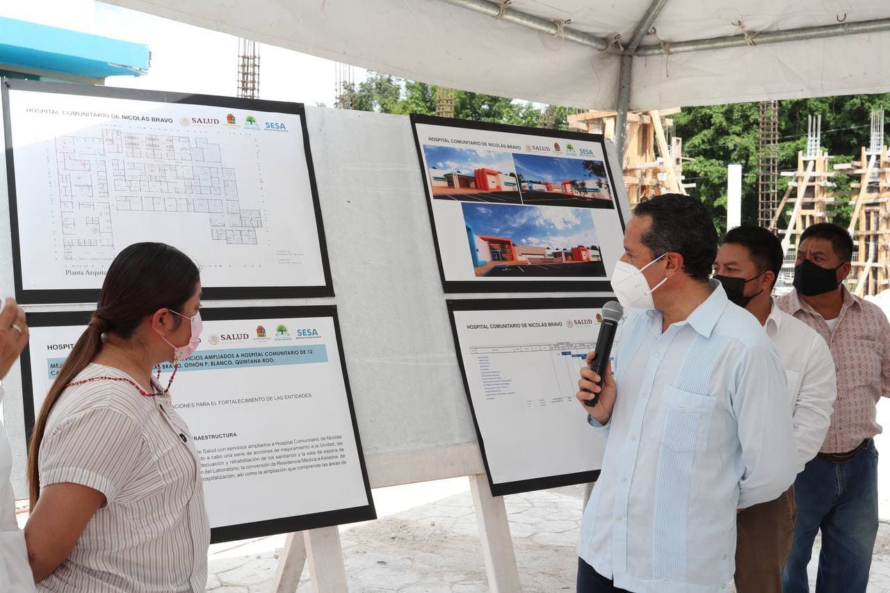 El gobernador de Quintana Roo realizó una gira de trabajo por Nicolás Bravo, Nachi Cocom, Carlos A. Madrazo, Ucum y Subteniente López de OPB.