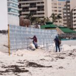 VUELVEN A INSTALAR CERCO PERIMETRAL EN LA CONSTRUCCIÓN DEL HOTEL GRAND SOLARIS