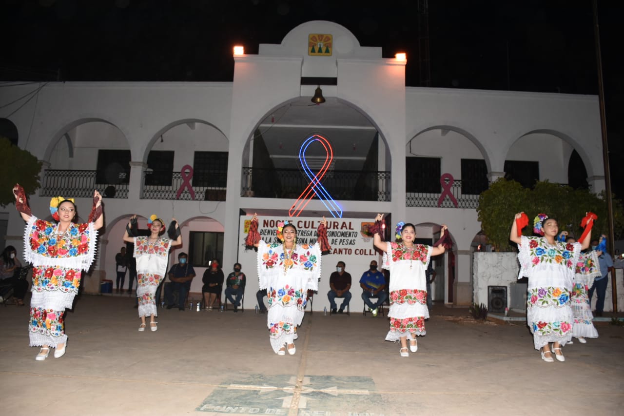 Autoridades municipales recibieron y dieron la bienvenida a Darly Marely Canto Colli, quien fue objeto de ameno festejo.