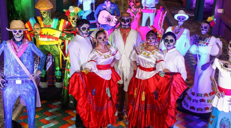 COLORIDO PROGRAMA DE ACTIVIDADES POR DÍA DE MUERTOS EN BENITO JUÁREZ.