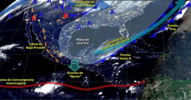 CLIMA: SERÁ UN DOMINGO LLUVIOSO Y FRESCO EN QUINTANA ROO.