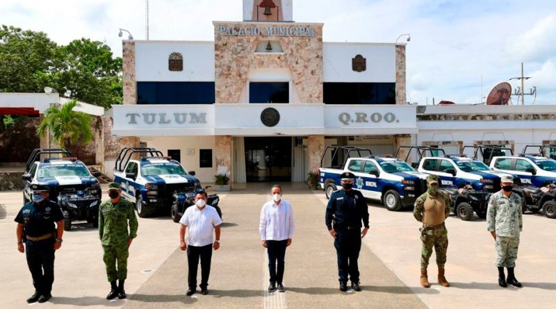 ENTREGAN PATRULLAS Y CUATRIMOTOS PARA REFORZAR LA SEGURIDAD EN TULUM.