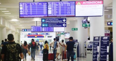 EL AEROPUERTO DE CANCÚN CON 439 VUELOS Y UNA CONEXIÓN CON 17 PAÍSES PARA ESTE DÍA.