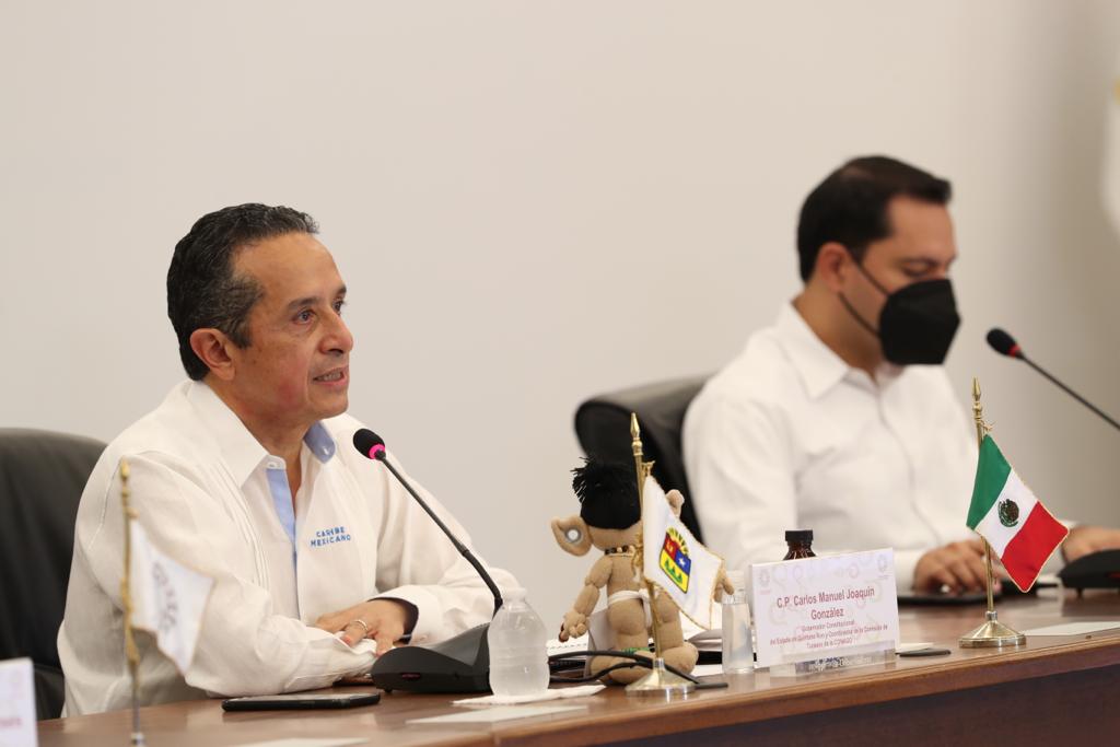 El gobernador de Quintana Roo, Carlos Joaquín, expuso los alcances del Plan Maestro de Turismo Sustentable 2030 vigente en la entidad.