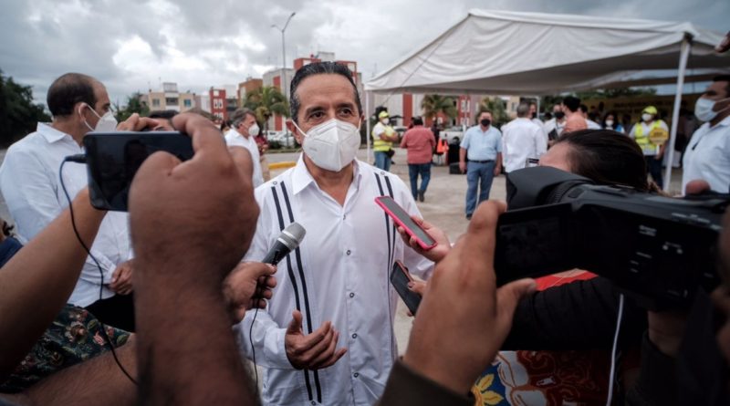 CARLOS JOAQUÍN AGRADECE EL CUMPLIDO DE LÓPEZ OBRADOR Y SEÑALA ESTAR ENFOCADO EN GOBERNAR QUINTANA ROO.