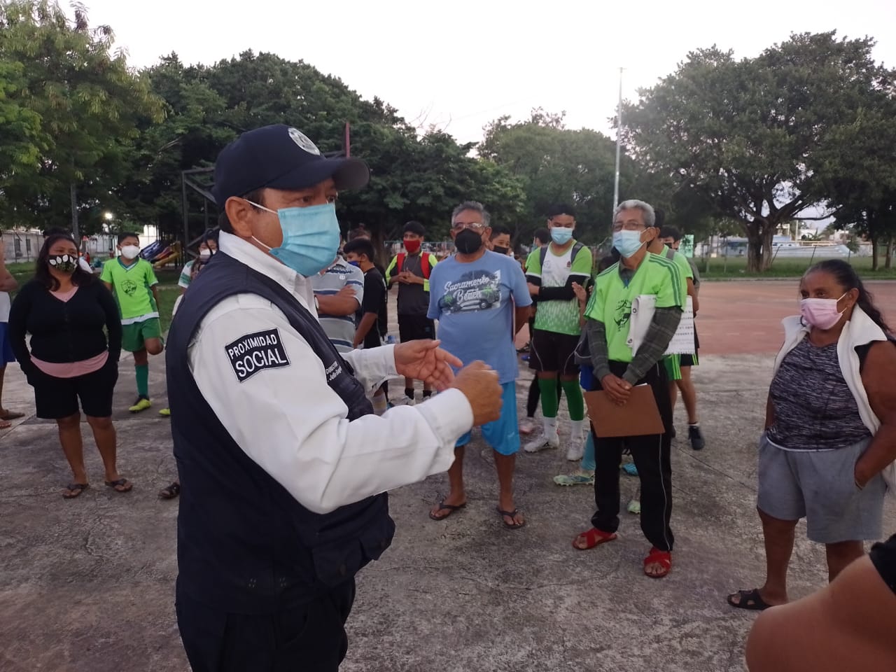 Personal de Prevención del Delito con la Participación Ciudadana llevó a cabo una reunión con vecinos de la Supermanzana 228.