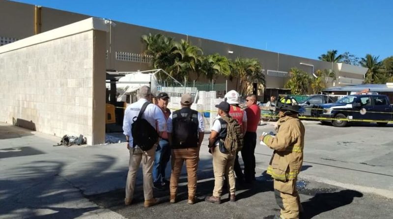 COLAPSA ESTRUCTURA EN HOTEL GRAND PALLADIUM Y MUERE UN OBRERO.