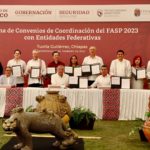 FIRMA LA GOBERNADORA MARA LEZAMA CONVENIOS DE CONCERTACIÓN DEL FASP 2023