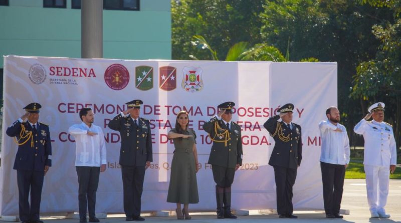 RECONOCE LA GOBERNADORA MARA LEZAMA LA LABOR DEL EJÉRCITO MEXICANO.